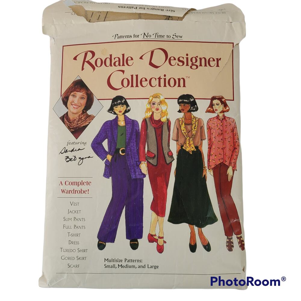 Vintage Rodale 1978 Designer Collection capsule wardrobe sewing pattern cut